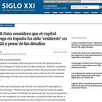 TTR Data considera que el capital riesgo en Espaa ha sido 